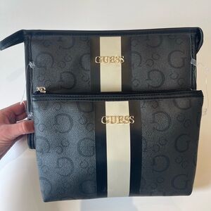 GUESS Monochrome Logo Clutch Duo